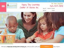 Tablet Screenshot of happydaylearningcenteraurora.com